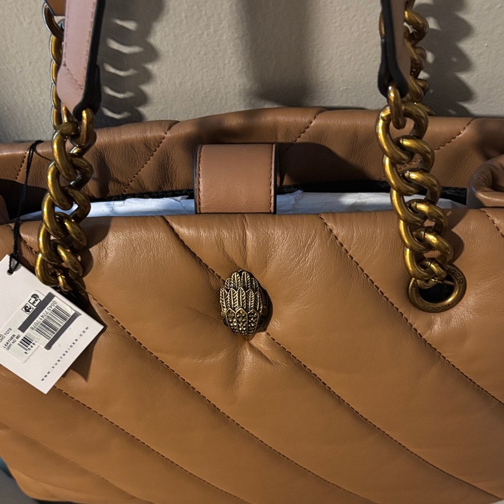 Kurt Geiger NWT Camel SoHo Shoulder Bag - Picture 7 of 13